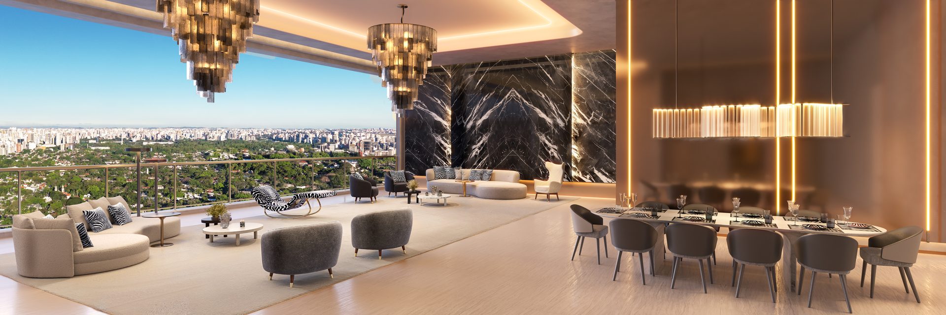 Ângulo do apartamento de 279,30m²