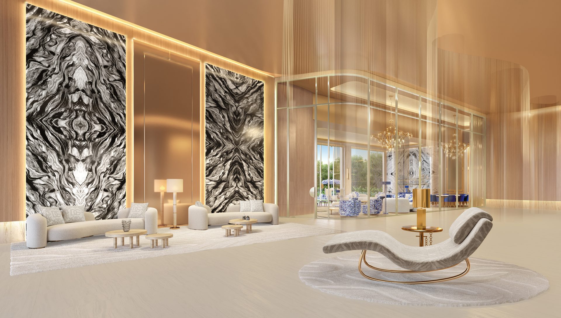 Lobby, ângulo do Capri Cyrela