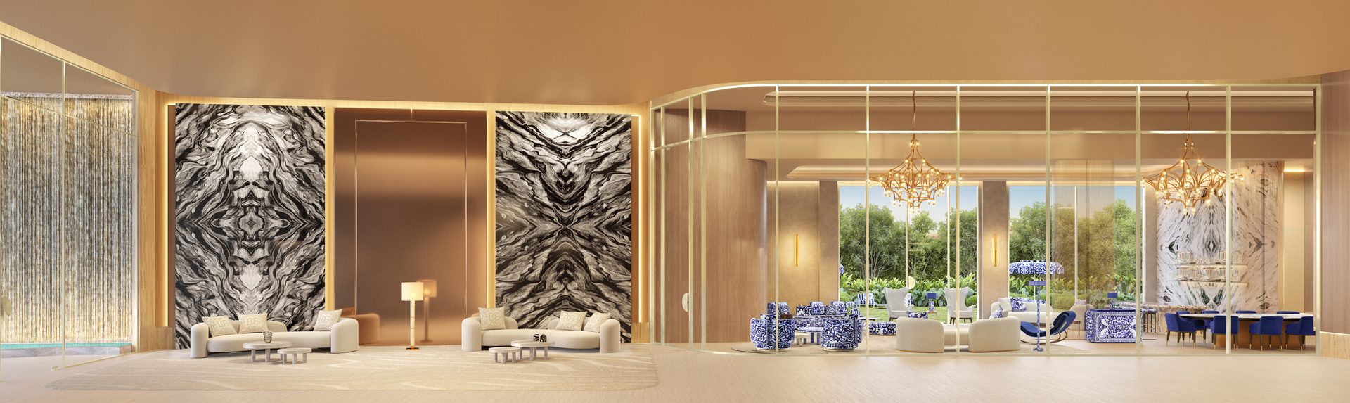 Lobby do Capri Cyrela