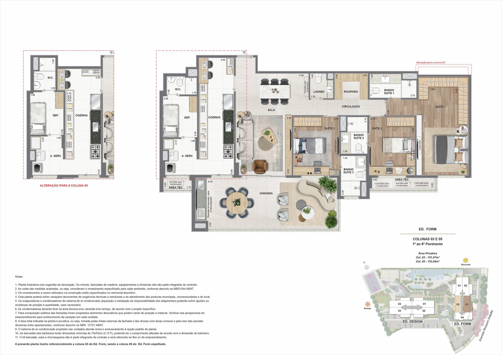 Planta ilustrativa · Apto 03