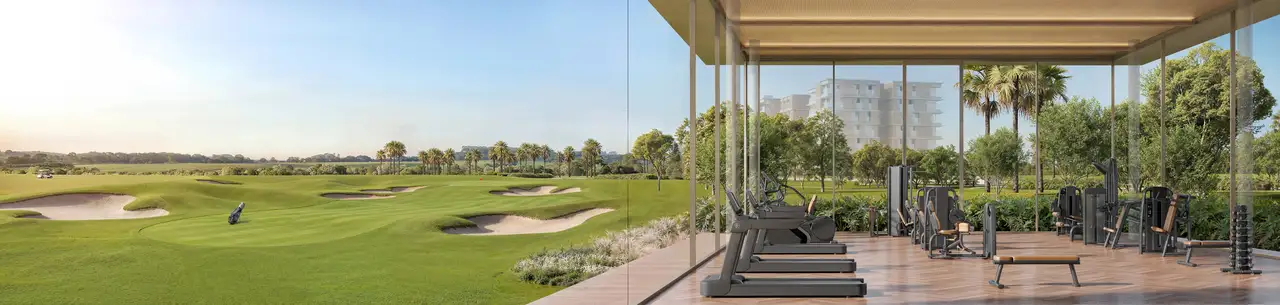 Fitness Center com vista das torres