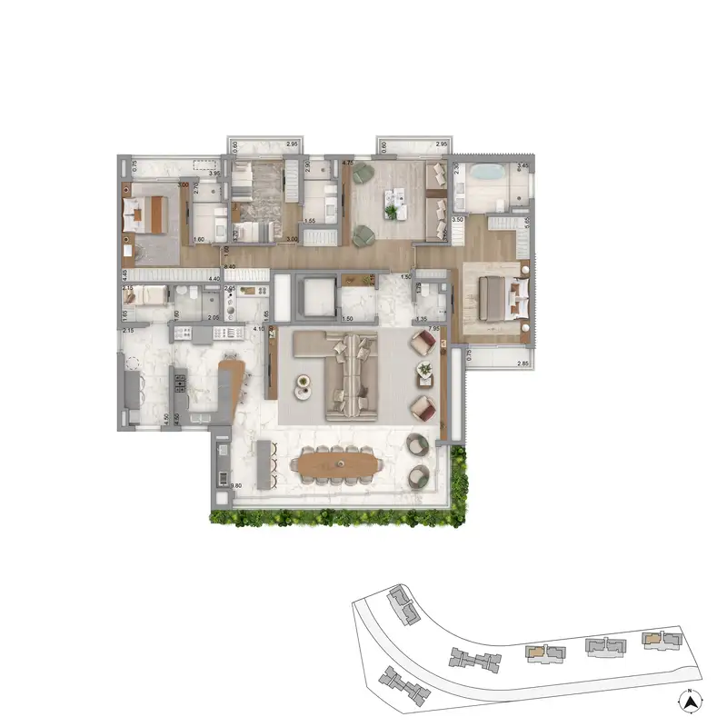 Planta tipo opção Portofino & Sardegna