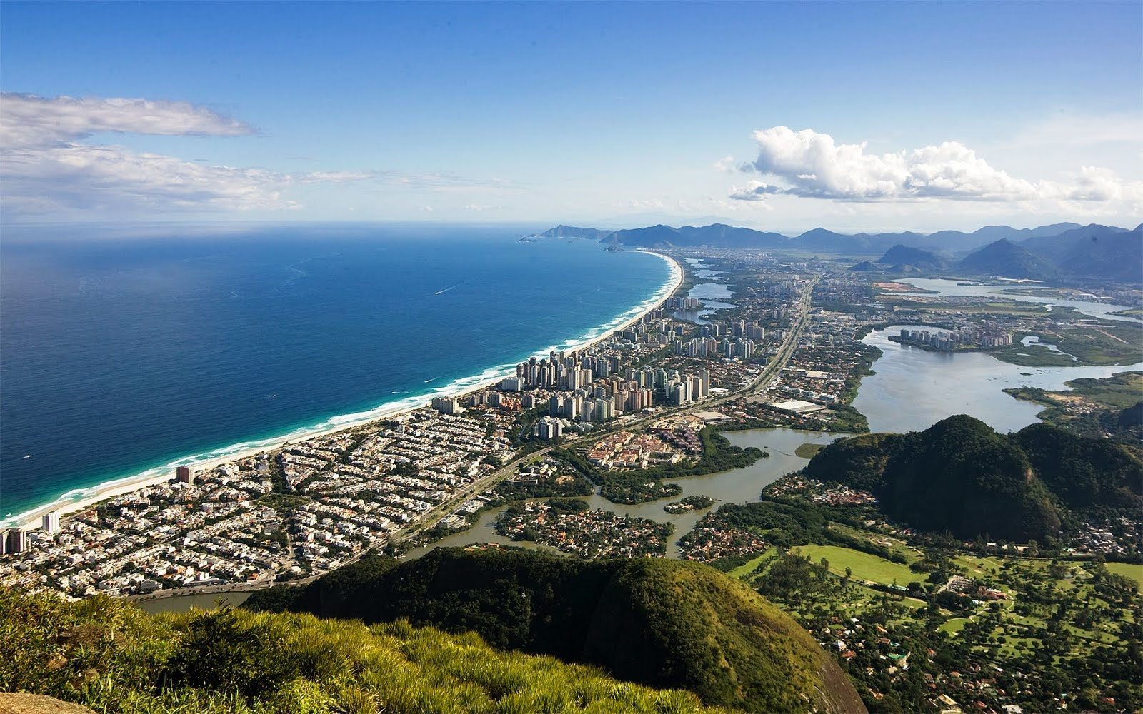 Vista panorâmica da Barra da Tijuca, Rio de Janeiro