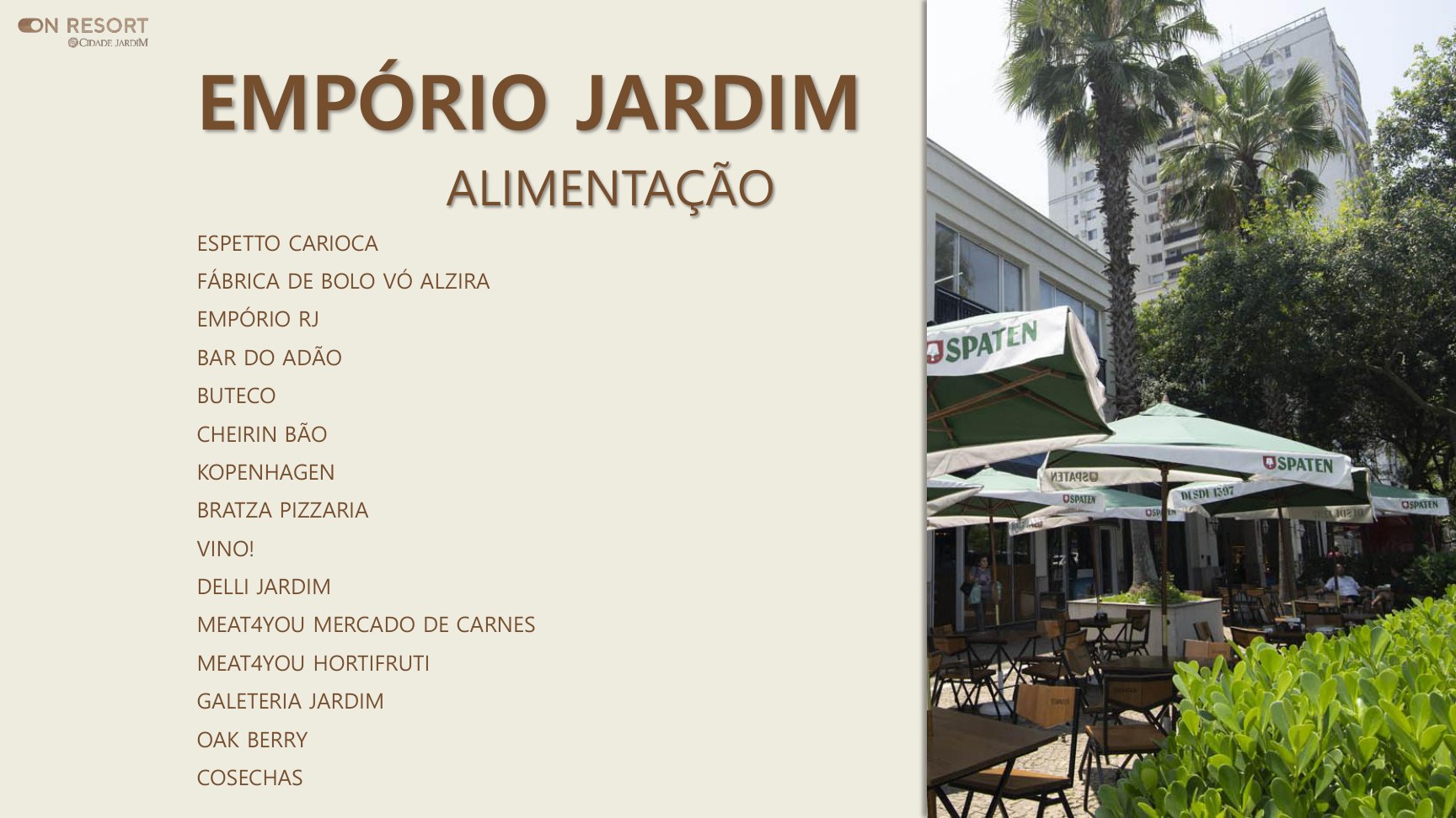 Empório Jardim, restaurantes e alimentação na Cidade Jardim