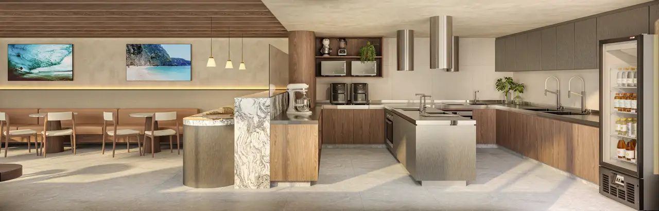 Ilustração artística do Cokitchen, ON RESORT Cidade Jardim