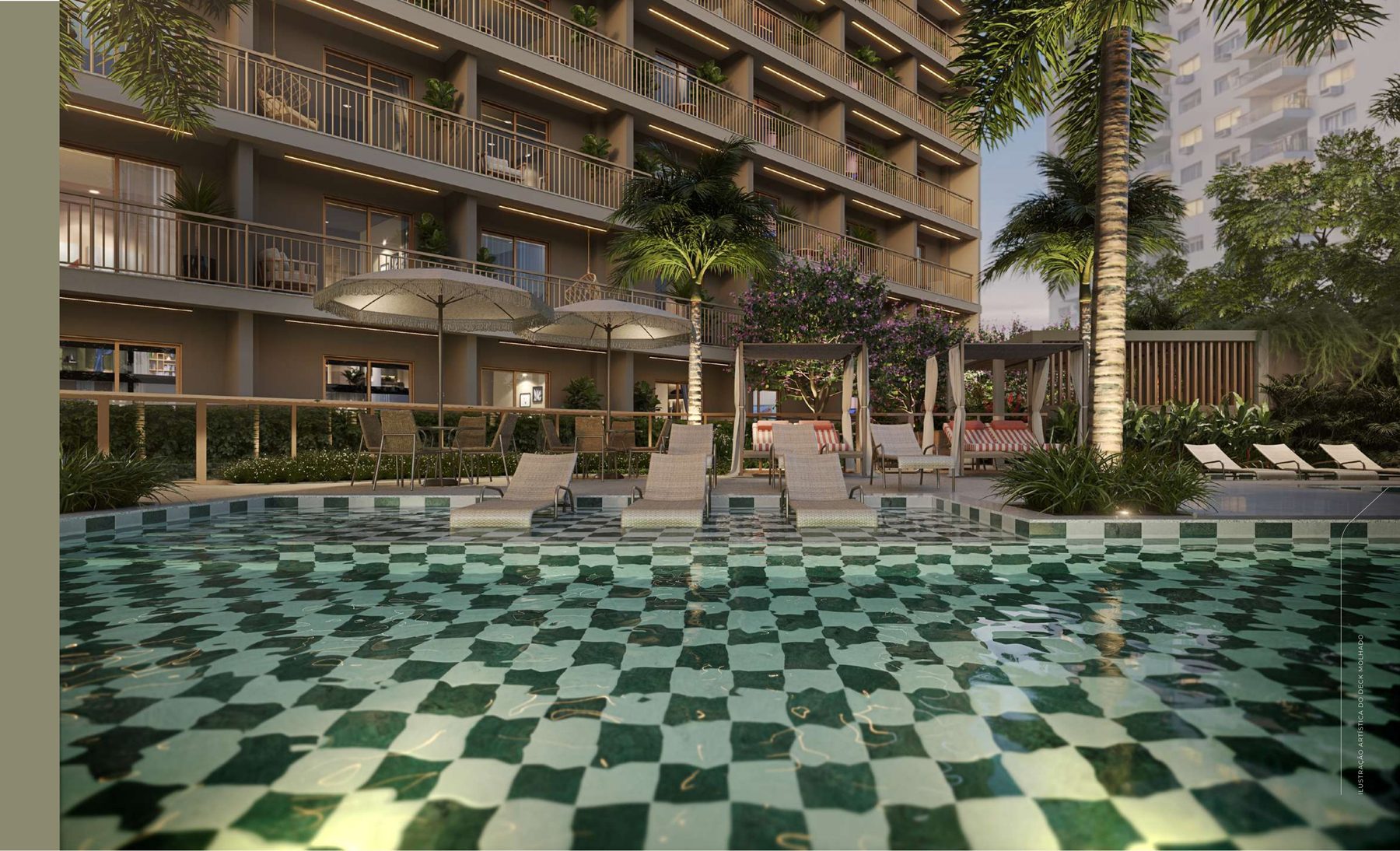 Piscina do Living Full 24h, Barra Olímpica