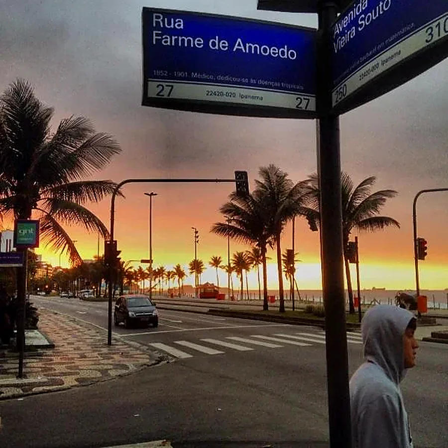 Farme de Amoedo ao entardecer