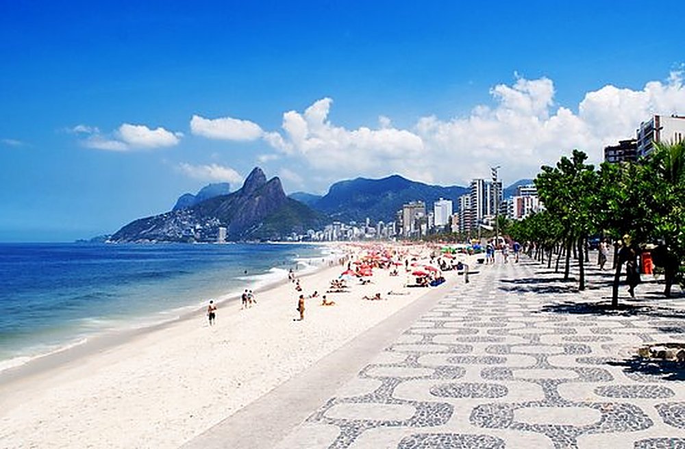 Vista da praia de Ipanema, Rio de Janeiro