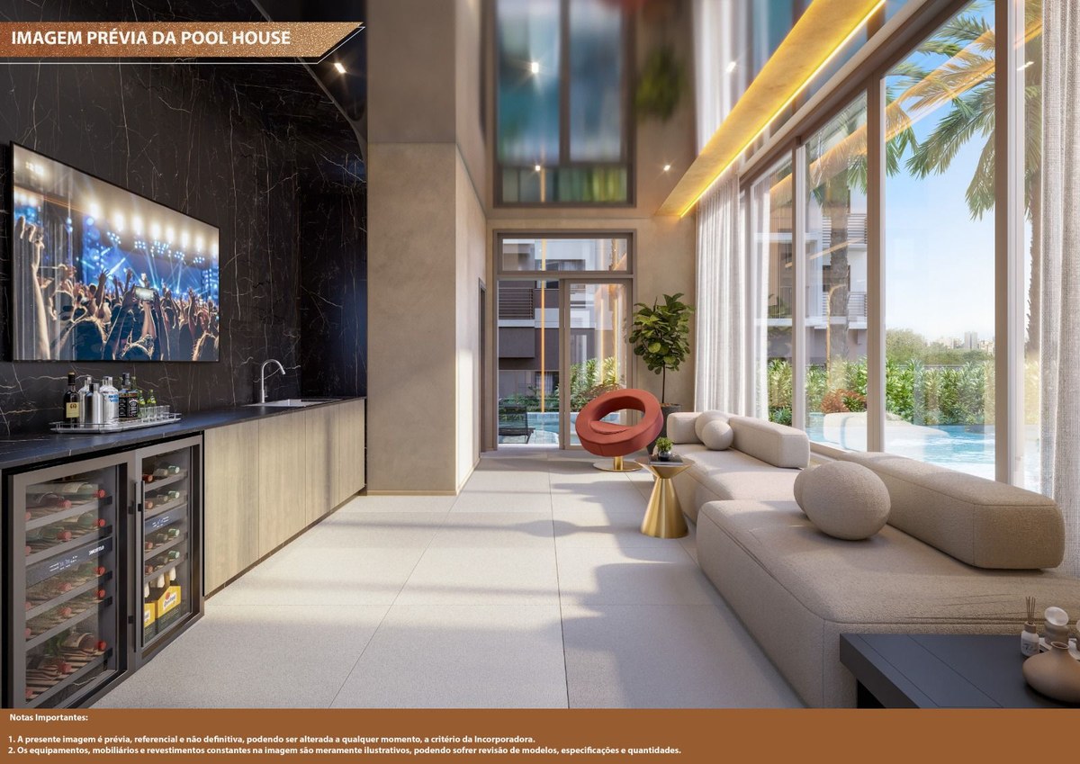 Imagem prévia do interior da Pool House do WE BARRA by Living